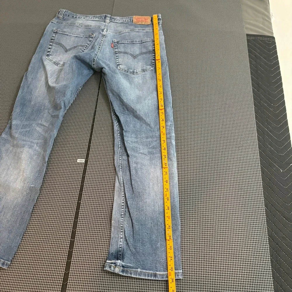 Levis 505 Boys 12 Husky Regular Fit Jeans Light Wash Blue Denim 32x27